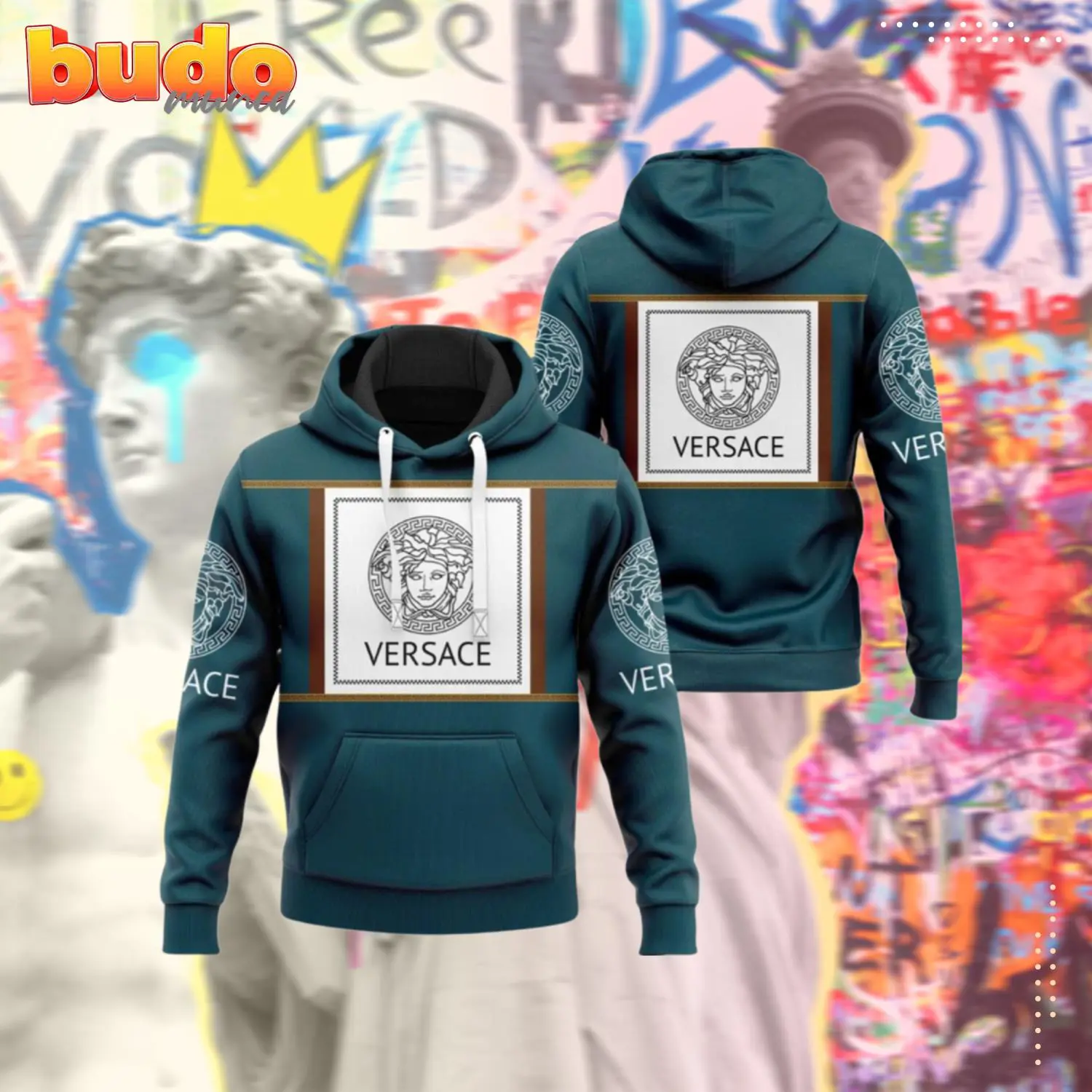 Versace luxury unisex hoodie luxury brand outfit for men women - hot new